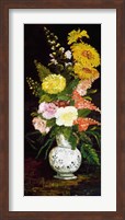 Framed Vase of Flowers, 1886