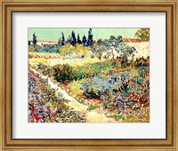 Framed Garden at Arles, 1888