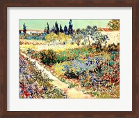 Framed Garden at Arles, 1888