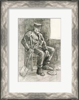 Framed Man with a Spade Resting, 1882