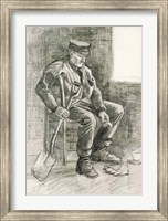 Framed Man with a Spade Resting, 1882