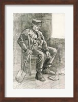 Framed Man with a Spade Resting, 1882