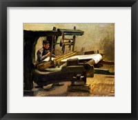 Framed Weaver at the Loom, Facing Right, 1884