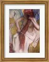 Framed Woman Combing her Hair C