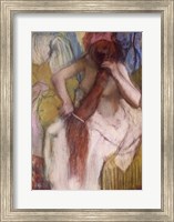 Framed Woman Combing her Hair C