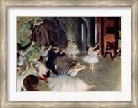 Framed Rehearsal of the Ballet on Stage