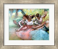 Framed Four ballerinas on the stage