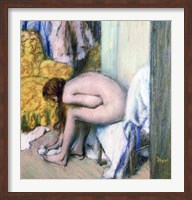 Framed After the Bath, Woman Drying her Left Foot, 1886