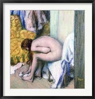 Framed After the Bath, Woman Drying her Left Foot, 1886