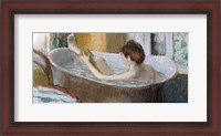 Framed Woman in her Bath, Sponging her Leg, c.1883