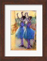 Framed Two Blue Dancers