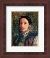 Framed Self Portrait as a Young Man
