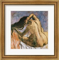 Framed Woman Combing her Hair B