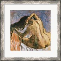 Framed Woman Combing her Hair B
