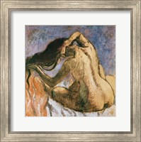 Framed Woman Combing her Hair B