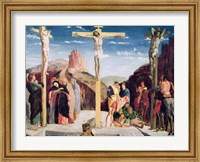 Framed Calvary, after a painting by Andrea Mantegna