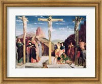 Framed Calvary, after a painting by Andrea Mantegna