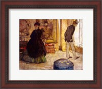 Framed Interior with Two Figures, 1869