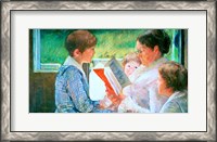 Framed Mrs Cassatt Reading to her Grandchildren, 1888