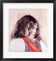 Head of a Child Framed Print