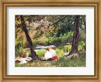 Framed Two Seated Women