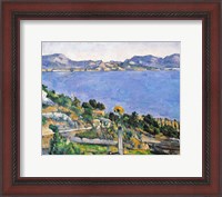 Framed L'Estaque, View of the Bay of Marseilles