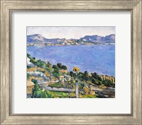 Framed L'Estaque, View of the Bay of Marseilles