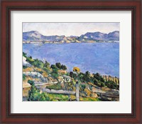 Framed L'Estaque, View of the Bay of Marseilles