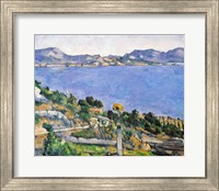 Framed L'Estaque, View of the Bay of Marseilles