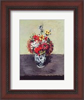 Framed Flowers in a Delft vase