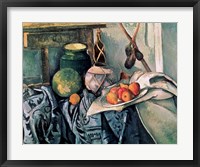 Framed Still Life with Pitcher and Aubergines