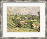 Framed Auvers-sur-Oise, seen from the Val Harme