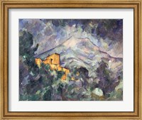 Framed Montagne Sainte-Victoire and the Black Chateau