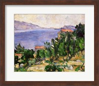 Framed View of Mount Marseilleveyre and the Isle of Maire
