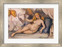 Framed Female Nude on a Sofa
