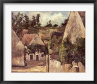 Framed Crossroads at the Rue Remy, Auvers, c.1872