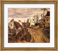 Framed Village Road, Auvers, c.1872-73
