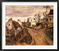 Framed Village Road, Auvers, c.1872-73