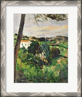 Framed Landscape with red roof or The pine at the Estaque, 1875-76