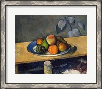 Framed Apples, Pears and Grapes, c.1879