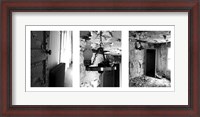 Framed Urban Renewal Triptich (Black & White)