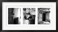 Framed Urban Renewal Triptich (Black & White)