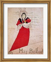 Framed May Belfort, France, 1895