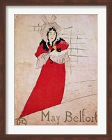 Framed May Belfort, France, 1895