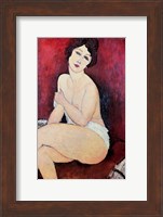 Framed Large Seated Nude