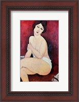 Framed Large Seated Nude