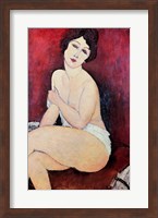 Framed Large Seated Nude