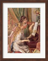 Framed Young Girls at the Piano, 1892