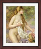Framed Bather with long hair, c.1895