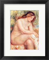 Framed Bather Drying Herself